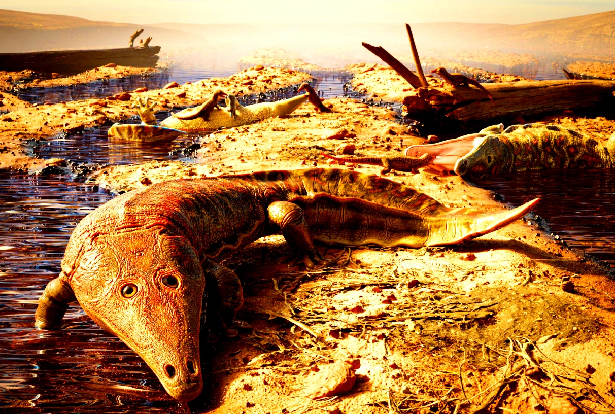 Giải mã hóa thạch lưỡng cư khổng lồ sống trước khủng long