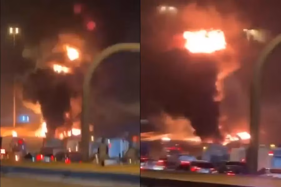 Tờ The Hill của Mỹ giải thích, quyết định này được đưa ra sau khi một UAV cảm tử của Iran tấn công một trung tâm của CIA trong khuôn viên khu phức hợp đại sứ quán Mỹ ở Riyadh. Vào ngày hôm trước, truyền thông Trung Đông đã đăng tải bức ảnh về tòa đại sứ Mỹ ở Riyadh đang bốc cháy. Vụ hỏa hoạn được cho là đã khiến mái nhà bị sập.