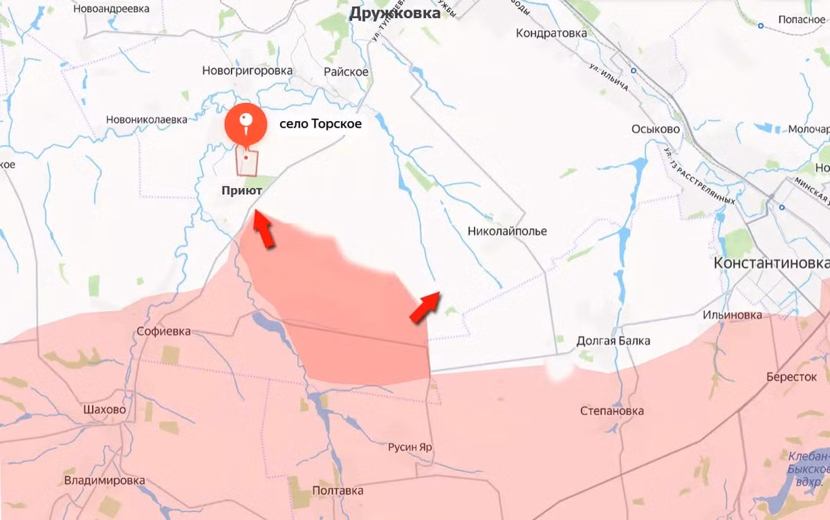 Kênh Military Summary đưa tin, tại khu vực phía nam Kostiantynivka, RFAF đã kiểm soát được những vùng lãnh thổ khá lớn trong vòng 24 giờ qua. Tổng cộng, khoảng 26 km vuông ở phía tây Kostiantynivka đã bị RFAF kiểm soát. Đây là thắng lợi lớn nhất của Nga tại một khu vực Donetsk kể từ đầu năm.