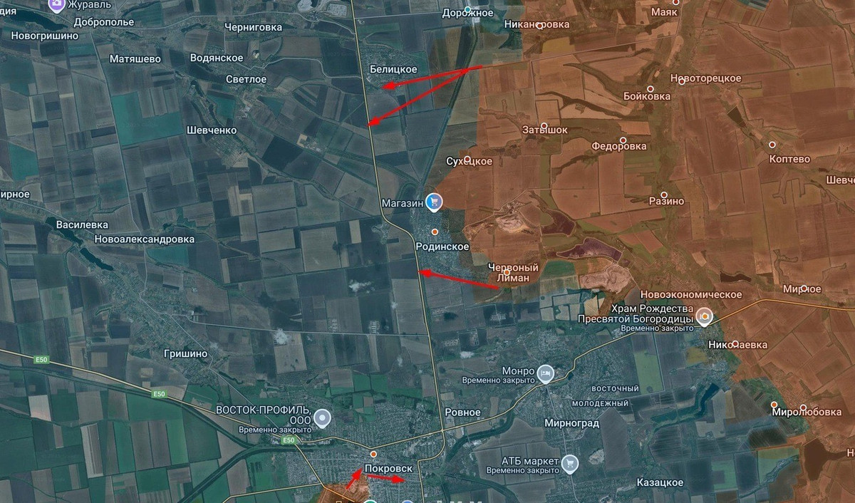 Tuy nhiên, dưới sức ép tiến công của Nga, quân Ukraine đang dần rút lui về phía các khu vực khai thác mỏ ở phía tây. Vào ngày 5 tháng 9, sau hai tuần gián đoạn, quân Nga đã tiếp tục cuộc tấn công vào thành phố vệ tinh Myrnohrad, ở phía bắc vòng vây Pokrovsk.