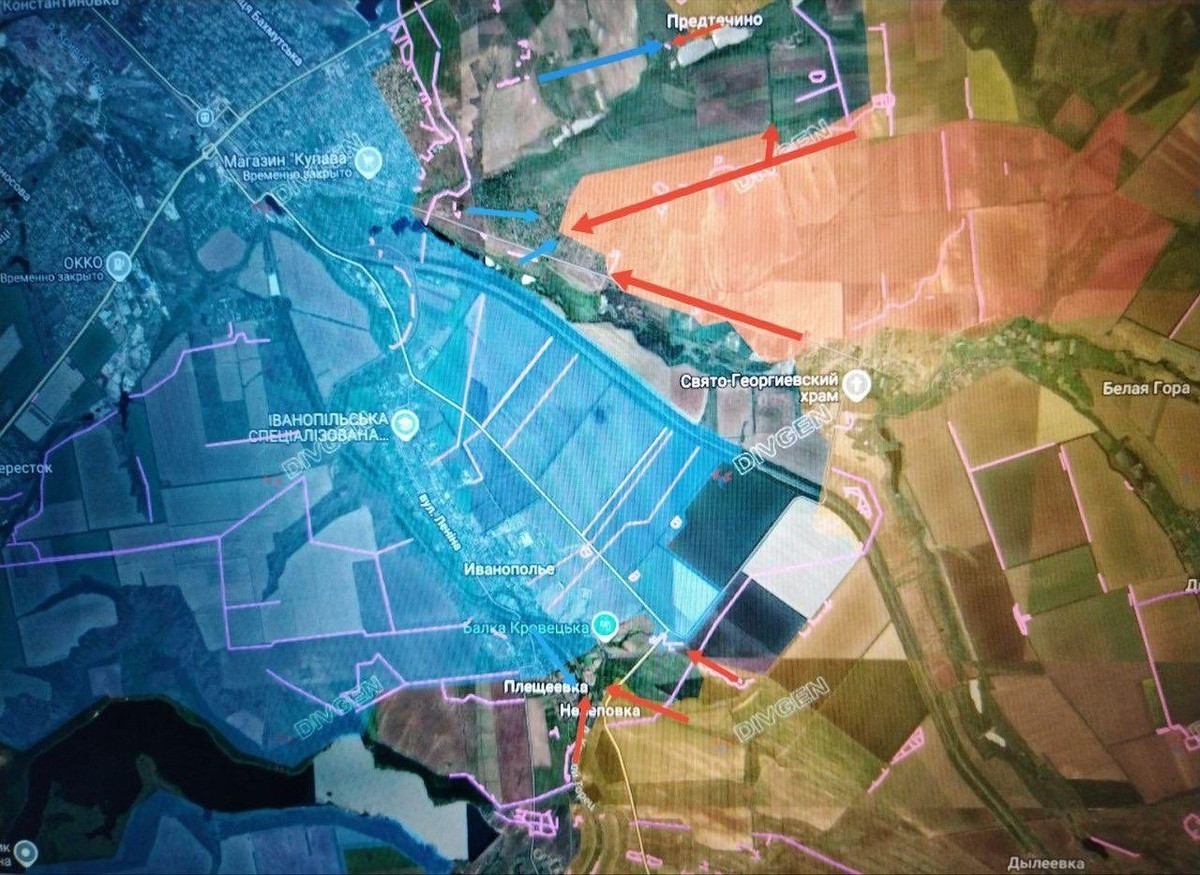 Theo kênh VoenkorKotenok, RFAF tiếp tục tiến công về phía nam và đông nam Kostiantynivka và đạt được thành công đáng kể trên các điểm cao phía bắc Aleksandro-Shultino, nơi các đơn vị xung kích RFAF đã đẩy lùi quân Ukraine khỏi một khu vực kiên cố, giúp RFAF kiểm soát địa hình xung quanh Aleksandro-Shultino và về phía tây, trên các tuyến đường tiếp cận thành phố.