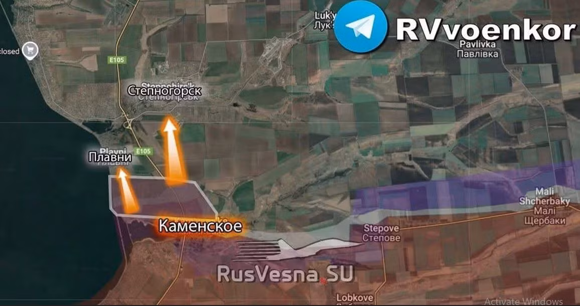 Một sĩ quan Ukraine có mật danh Alex viết, tính đến ngày hôm qua, bộ binh Nga đã đổ bộ vào các ngôi nhà xa nhất của làng Stepnogorsk, tình hình hiện vẫn chưa rõ. RFAF cũng đã điều xe bọc thép đến Kamenskoye, dường như để tăng cường hiệu quả tấn công của bộ binh, bằng một cuộc đột phá cơ giới. Cho đến nay, mọi thứ vẫn chưa mấy khả quan ở khu vực này.