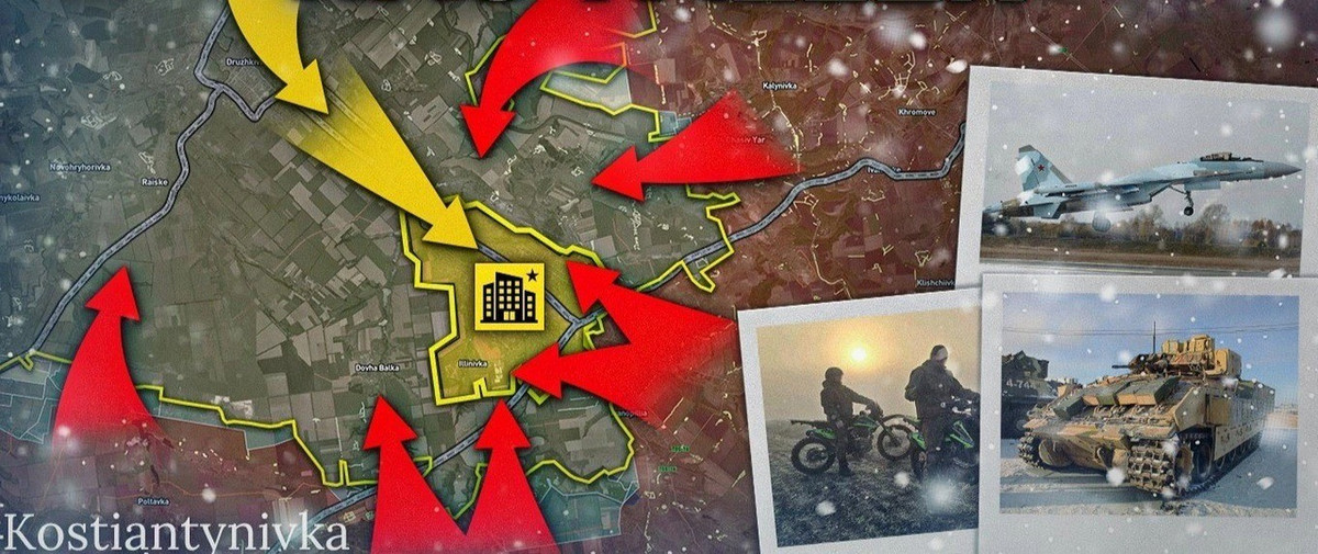 Phóng viên chiến trường kỳ cựu Marat Khairullin của Ukraine, đã cập nhật thông tin mới nhất về tình hình tại Konstantinivka. Theo đó, vòng vây của RFAF ở phía tây khu vực Virolyubivka gần như hoàn tất; và từ phía đông, quân Nga có thể đã tiến đến vùng ngoại ô khu định cư.