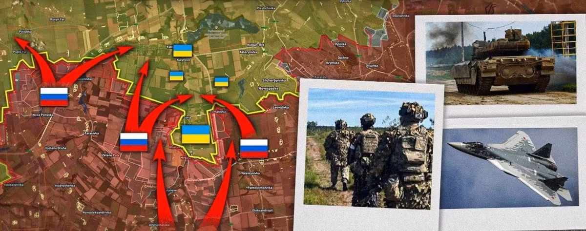 Sau khi quân Nga kiểm soát hoàn toàn được cứ điểm lớn cuối cùng của Chasov Yar, đó là ngôi làng Stupochki, thì Cụm quân Trung tâm và Cụm quân phía Nam của RFAF, đã tập trung vào việc đột phá vào Kostiantynivka theo hướng nam, đến hồ chứa nước Kleban-Bykskoye từ cả phía tây qua Yablonovka và từ phía nam từ Romanivka.