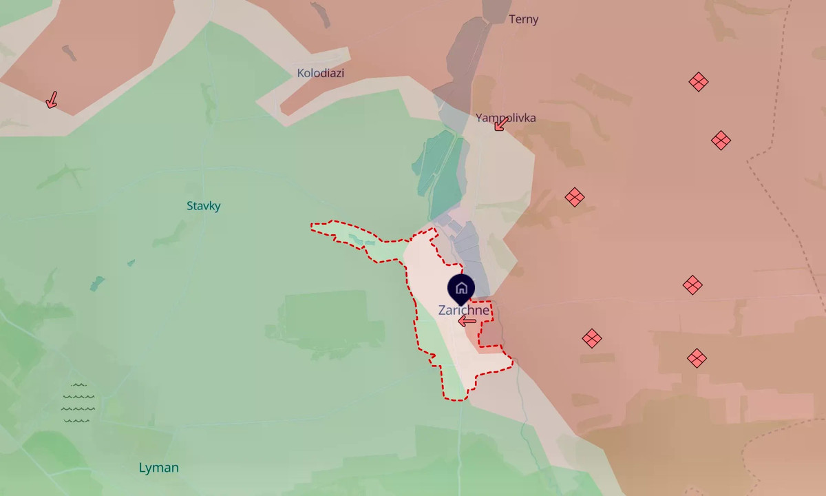 Cuối cùng, liên quan đến Lyman, Bộ Quốc phòng Nga đã chính thức xác nhận việc chiếm được thị trấn Zarichne. Thị trấn này là rào cản cuối cùng ở phía đông bắc Lyman. Việc chiếm được nó được cho là sẽ giúp RFAF tiến vào Lyman dễ dàng hơn, dường như làm sụp đổ hệ thống phòng thủ của Ukraine.