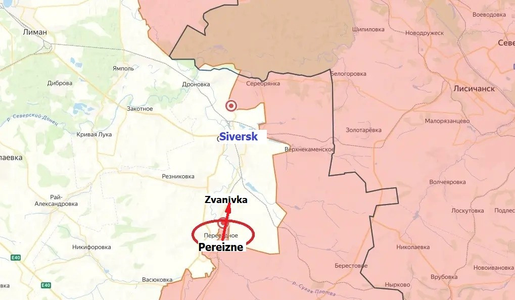 Việc RFAF kiểm soát Pereizne và chuẩn bị cho cuộc tấn công vào Zvanivka, đánh dấu sự khởi đầu của chiến dịch cắt đứt tuyến đường hậu cần quan trọng của AFU ở Siversk. Việc kiểm soát Svyato-Pokrovskoe sẽ tước đi khả năng tiếp tế cho quân đồn trú của AFU ở Seversk từ thành phố Slavyansk qua tuyến đường qua Nikolaevka.