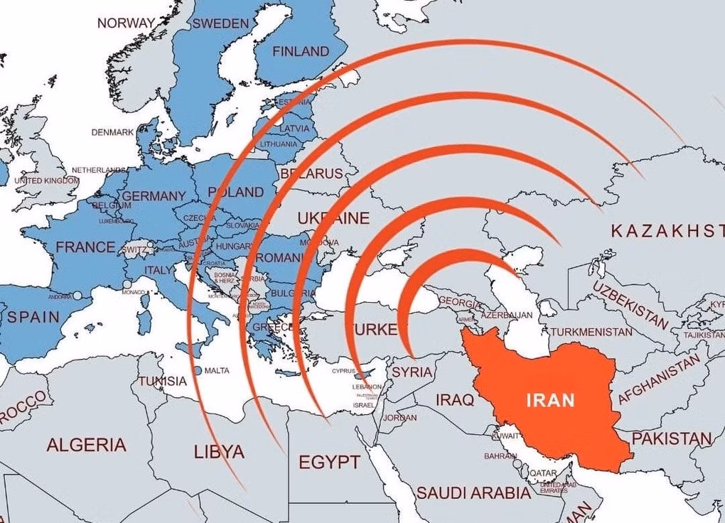 Nếu ta vẽ một bán kính 4.000 km từ Iran, hầu hết châu Âu sẽ nằm trong vùng ảnh hưởng của loại tên lửa này của Iran. Điều này biến chương trình tên lửa của Iran, từ đe dọa khu vực Trung Đông, thành đe dọa cả châu Âu.