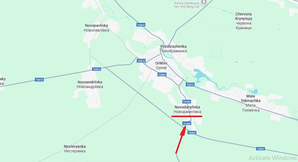 Theo báo cáo giám sát của Ukraine và NATO, vào ngày 6 và 7/9, RFAF đã tiến hành các cuộc tấn công ở phía nam thị trấn Orekhiv, ngay tại Novodanilivka (nhiều khả năng là trên các tuyến đường dẫn đến ngôi làng này), cũng như ở các khu vực Stepnogorsk và Primorskoyep; trong khi AFU tổ chức phản công ở phía bắc làng Plavni.