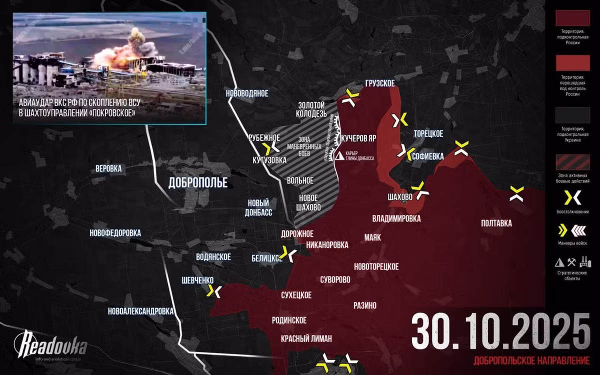 Mặc dù phía Ukraine ban đầu đã đẩy lùi được quân Nga, nhưng vẫn không đủ để tạo ra bước đột phá. Quân Ukraine bị sa lầy ở khu vực Zolotoy Kolodez - Kucherov Yar - Volnoye - Novoye Shakhovo. Kênh Rybar cho biết, quân Nga vẫn giữ vững được Kucherov Yar, mỏ đá Gliny Donbassa, và các khe núi xung quanh, biến chúng thành một tuyến phòng thủ thống nhất.