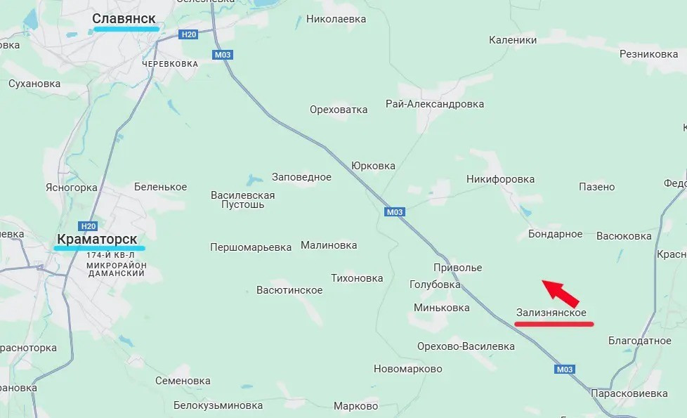Quân đội Nga (RFAF) đang tích cực thực hiện chiến lược “nghìn nhát cắt”, nhằm kéo dãn quân đội Ukraine (AFU) trên chiến tuyến dài hơn 1.200 km. Thực hiện chiến lược trên, hướng mặt trận Slavyansk-Kramatorsk tiếp tục trở nên “sống động”, khi các mũi đột kích của RFAF đã tiến đến phía bắc làng Zaliznyansky, kiểm soát các điểm cao có giá trị chiến thuật tại đây.