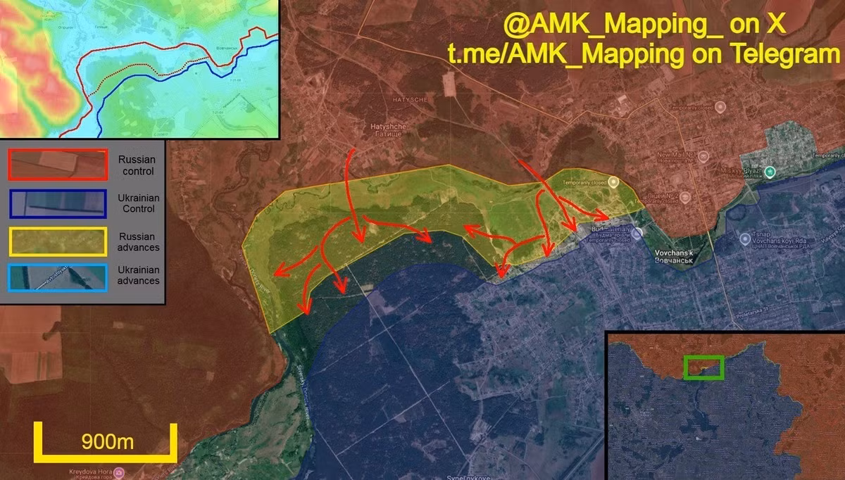Tuy nhiên, do quy mô và cấu trúc kiên cố của khu công nghiệp từ thời Liên Xô, nó vẫn có thể được sử dụng làm cứ điểm cho quân Ukraine. RFAF đã xâm nhập vào khu công nghiệp và thiết lập các vị trí trong các tòa nhà phía bắc, trong khi các lực lượng khác chiếm giữ những tòa nhà bên ngoài ở phía tây đường ray xe lửa.