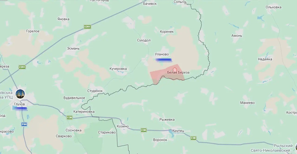 Việc Quân đội Nga (RFAF), tuyên bố kiểm soát làng Belaya Bereza, cách Glushkovo 43 km về phía bắc, qua đó khẳng định việc hình thành một đầu cầu mới trong khu vực Sumy. Tuy nhiên, đây không phải là một chiến dịch đơn lẻ của RFAF ở cách xa khu vực Yunakivka (80 km), mà là một cuộc tấn công toàn diện trên một mặt trận rộng lớn.