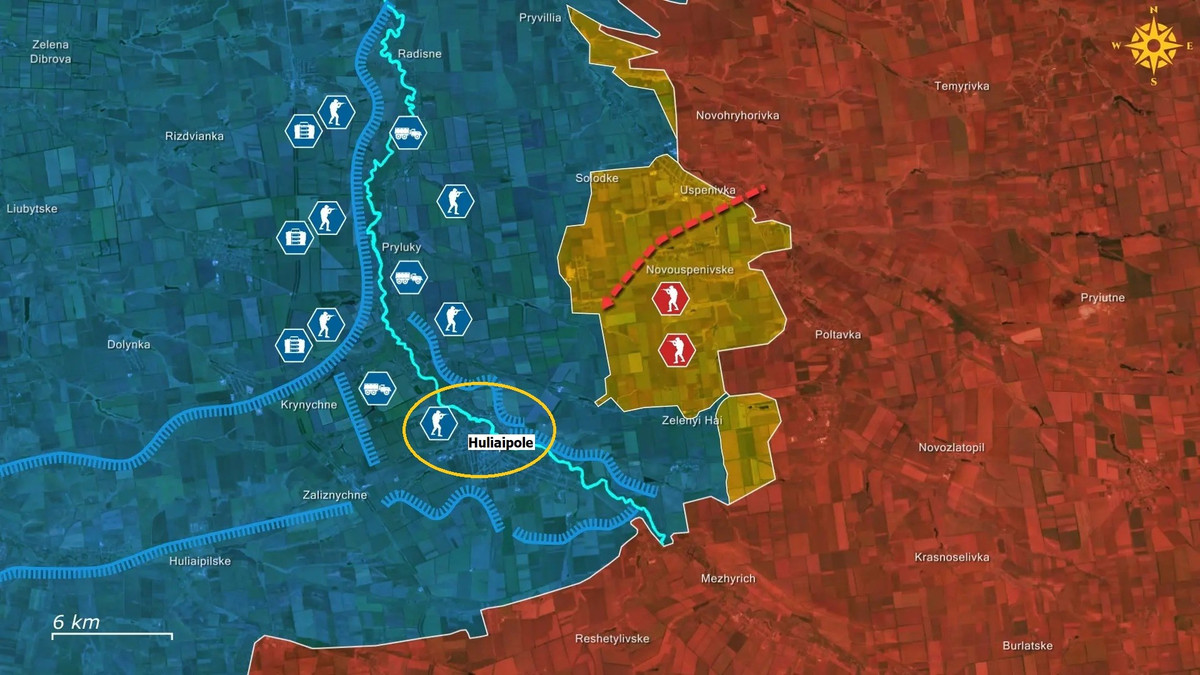 Khi Quân đội Ukraine (AFU) đang bị “hút vào hố đen Pokrovsk”, thì Bộ Tổng tham mưu RFAF bất ngờ phát động một cuộc tổng tấn công vào thành phố Huliaipole, nằm ở khu vực ngã ba chiến lược giữa Donetsk – Dnipropetrovsk và Zaporizhzhia. Đường quốc lộ T-0401 Pokrovs'ke - Huliaipole, là tuyến đường bộ quan trọng xuyên qua đồng bằng Zaporizhzhia.