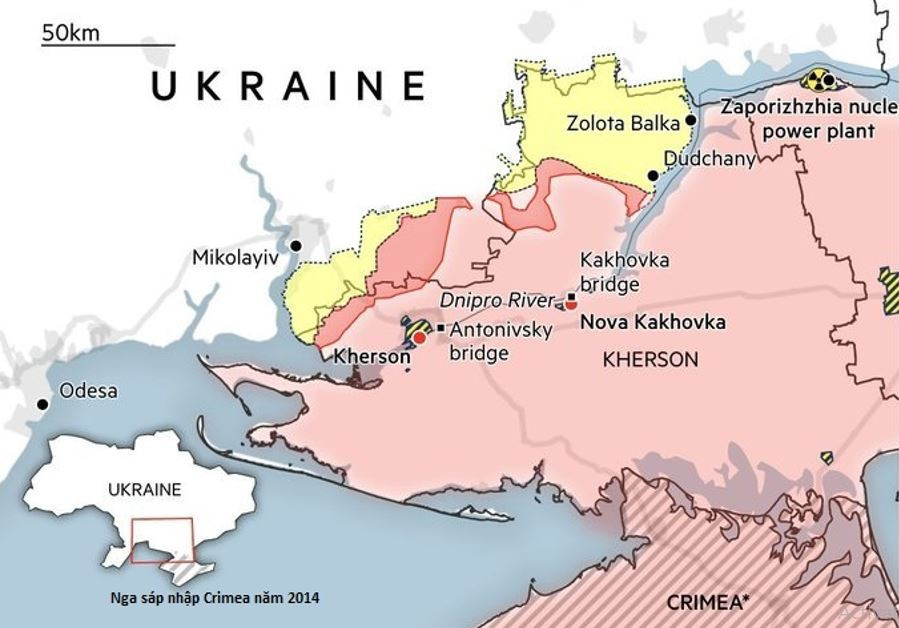 Ông trích dẫn tình hình ở khu vực Kherson như một ví dụ rõ ràng, trong đó, ngoài các yếu tố được liệt kê ở trên, sông Dnieper còn là một trở ngại đối với các hoạt động tấn công của quân đội Nga (RFAF). Theo ông, việc vượt sông hiện tại là bất khả thi.