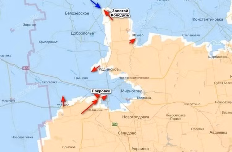 Trong khi đó, sự im lặng bất thường tại mặt trận bắc Pokrovsk dấy lên câu hỏi nghi ngờ về việc RFAF chuẩn bị tổng tấn công Pokrovsk. Theo kênh Warhronika, gần đây các trận chiến ở phía bắc Pokrovsk, đã bị đánh dấu bởi sự im lặng bất thường trên phương tiện truyền thông từ cả hai phía.