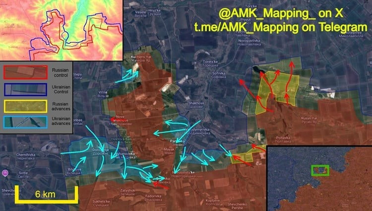 Trước đó trong chiến dịch phản công của AFU, họ tổ chức tấn công “khoan sâu” vào chân “mấu lồi” Dobropolsky, bằng cách tấn công Nikanorivka từ phía tây và Pankivka từ phía đông, để lại một hành lang rộng khoảng 2,5 km do RFAF kiểm soát. Có thể nói phần “cổ họng” này, khi đó đã hoàn toàn bị hỏa lực AFU bao vây.