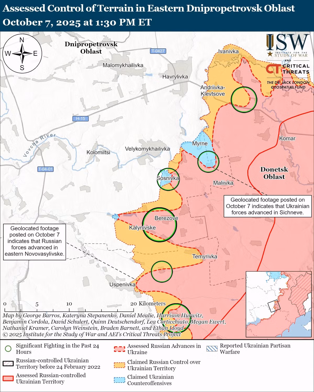 Quân đội Nga đang xâm nhập làng Gavrilovka ở vùng Dnipropetrovsk. Ngôi làng bình dị này nổi bật bởi tuyến phòng thủ đầu tiên của AFU nằm ngay gần đó. Và chẳng bao lâu nữa, quân Nga có thể vượt qua phòng tuyến đầu tiên mà AFU thiết lập, sau khi rút lui khỏi Ugledar đúng một năm trước.