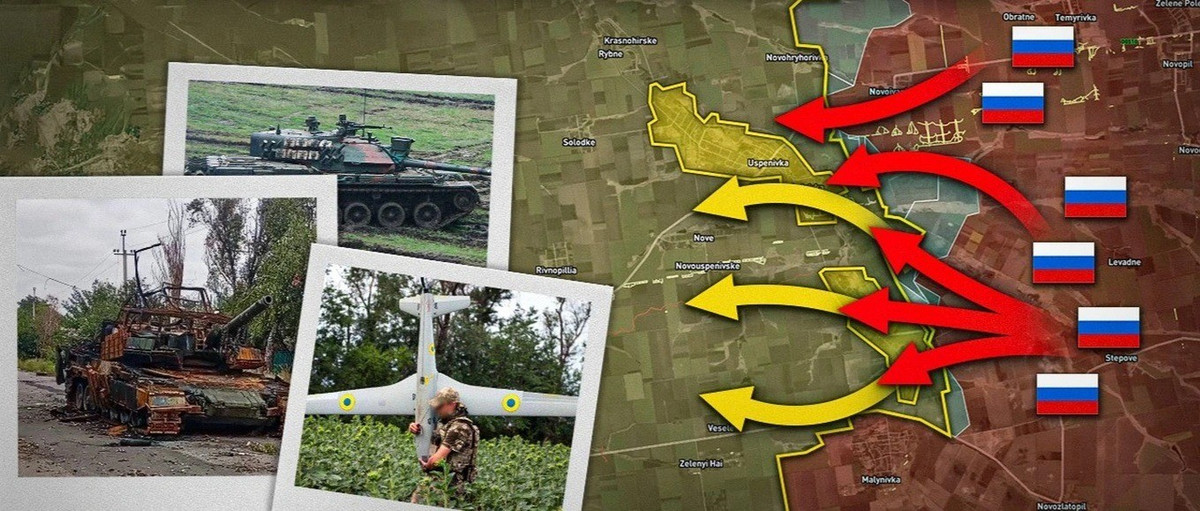 Điều này có nghĩa là các cuộc phản công của Ukraine nhằm cứu Pokrovsk đã thất bại hoàn toàn và quân đội Nga đang dọn dẹp khu vực. Trong khi đó, 3 tập đoàn quân hỗn hợp của họ đang phát triển rất nhanh về phía tây, tiến sâu vào các vùng Dnipropetrovsk và Zaporizhia.