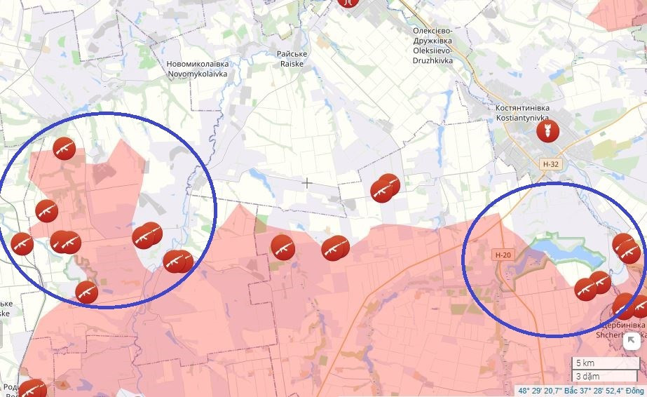 Mặc dù có tới 3.000 quân Ukraine đang mắc kẹt ở phía nam hồ chứa Kleban-Byk, nhưng tướng Syrsky, Tổng Tư lệnh quân đội Ukraine, lại nhất quyết phản công ở Dobropolye? Nói thẳng ra, họ muốn giữ vững tuyến đường cao tốc T-0514, mở đường tiếp tế từ Dnipropetrovsk đến Slavyansk, và chuẩn bị cho việc phòng thủ Kramatorsk sau đó.
