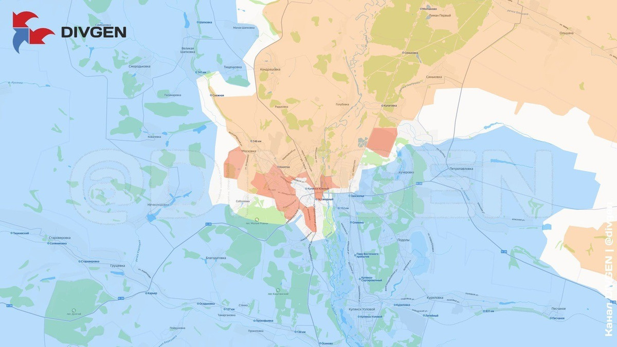 Kênh RVvoenkory cho biết, các nhóm tấn công của Cụm quân phía Tây RFAF đã chiếm được tòa nhà chính quyền địa phương và tiến đến các vị trí có thể bao vây các đơn vị Ukraine còn lại ở ngoại ô phía bắc. Đồng thời, quân Nga tiếp tục củng cố vị trí ở phía tây nam thành phố, mở rộng vùng kiểm soát và chiếm đóng một số khu dân cư.