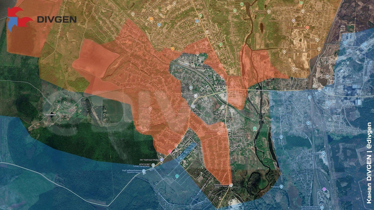 Theo ông Vitaly Ganchev, người đứng đầu Cơ quan quản lý Quân sự - Dân sự Kharkov thân Nga, cho biết khoảng 70% lãnh thổ Kupyansk hiện đang nằm dưới sự kiểm soát của RFAF. Những con số này chỉ mang tính ước lượng, vì thành phố vẫn còn nhiều vùng xám, nơi không có sự hiện diện của cả quân Nga hay Ukraine.