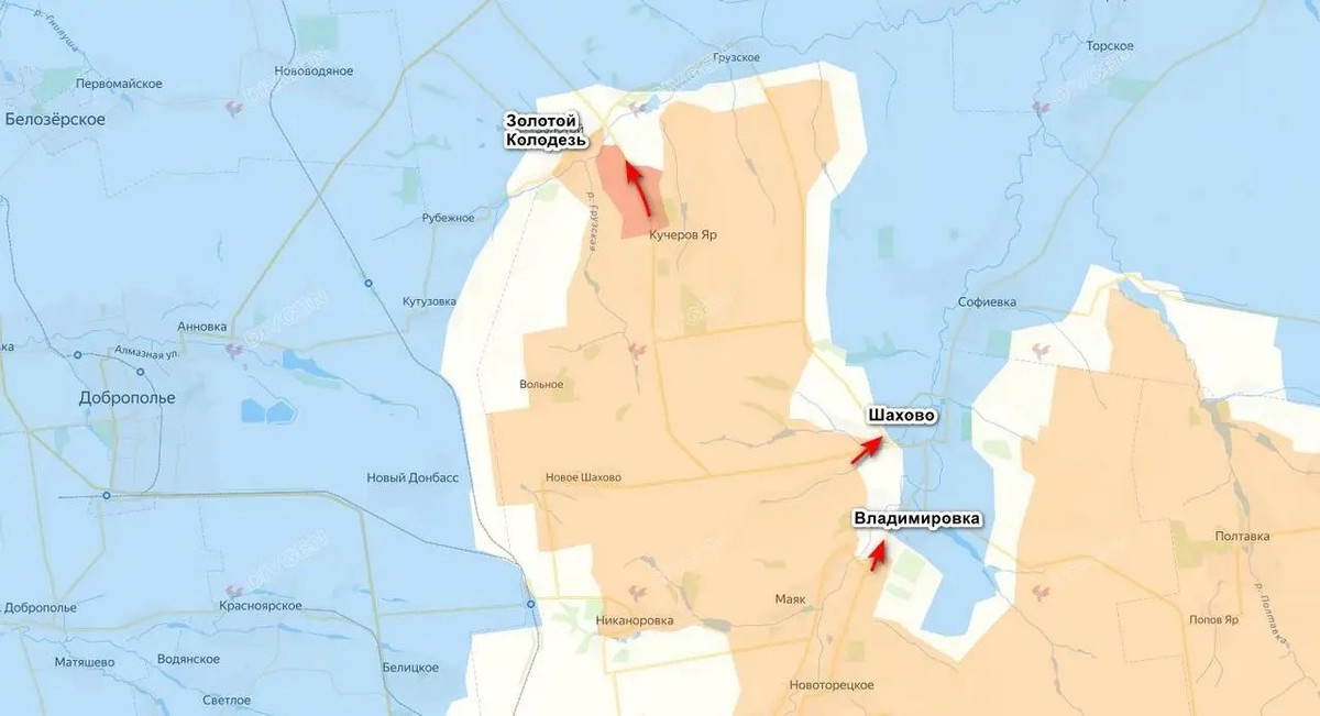 Tuy nhiên, xét theo thông tin thu được, các cuộc tấn công đang diễn ra không chỉ gần Zolotoy Kolodez, mà còn ở sườn phía tây của “mấu lồi”, nơi RFAF đã chiếm được ngôi làng Ivanivka một ngày trước đó. “Các nhóm tấn công RFAF chiếm giữ các vị trí mới ở phía đông nam làng Zolotoy Kolodez”, kênh DIVGEN đưa tin.