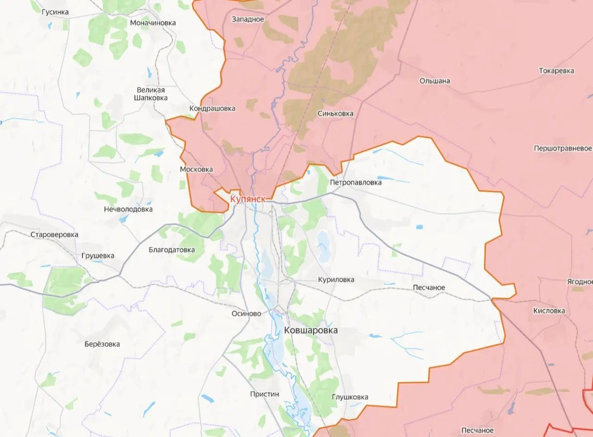 Kênh Military Summary cho biết, Sư đoàn bộ binh cơ giới số 68 của Tập đoàn quân liên hợp số 6 thuộc Quân khu Leningrad, đã tiến hành các cuộc tấn công ở phía bắc Kupyansk (Kolodeznoye, Kutkovka, Doroshovka) và phía đông Kupyansk (Petropavlovka, Peschanoye, Stepovaya Novosyolovka), dưới sự yểm trợ của đơn vị UAV Molniya.