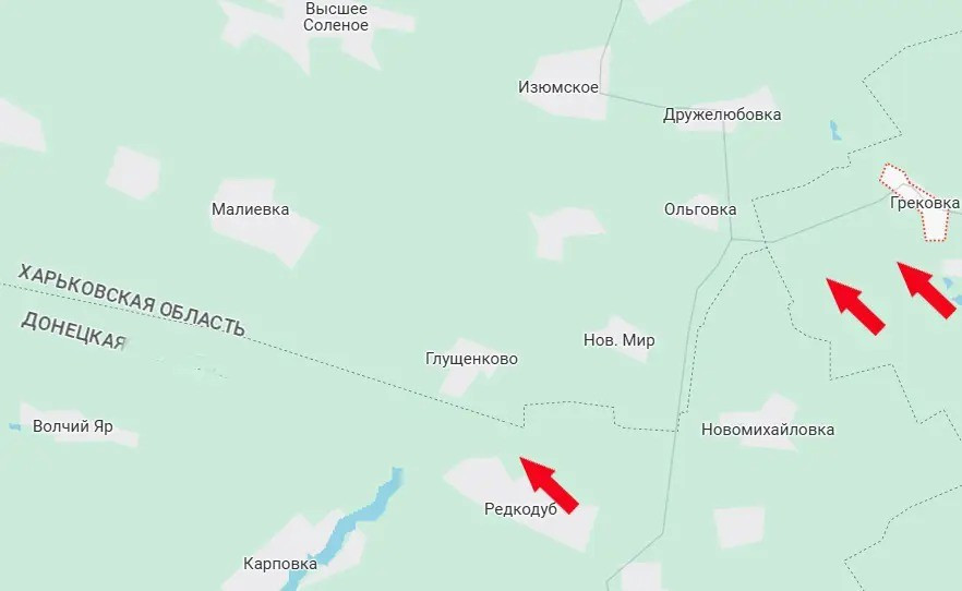 Vẫn nằm trong chiến lược “nghìn nhát cắt”, RFAF đã kiểm soát thêm một khu vực có diện tích từ 6-8 km2, ở phía tây làng Makeyevka thuộc tỉnh Luhansk; ngôi làng này được RFAF kiểm soát từ trước đó. Việc kiểm soát khu vực này, giúp quân Nga tiếp cận làng Grekovka, nằm gần tỉnh Kharkov.