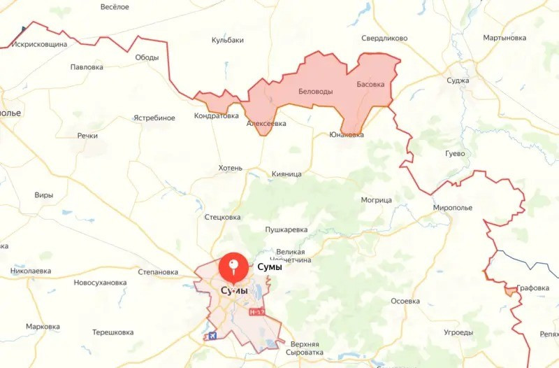 Đánh giá trên bản đồ, Cụm quân phía Bắc RFAF hiện đang di chuyển dọc theo biên giới, không chỉ về phía nam mà còn về phía tây, điều này khá hợp lý. Ngoài ra, Bộ Quốc phòng Nga đã xác nhận việc kiểm soát làng Andriivka, ngôi làng cách thành phố Sumy theo đường thẳng là khoảng 20 km.