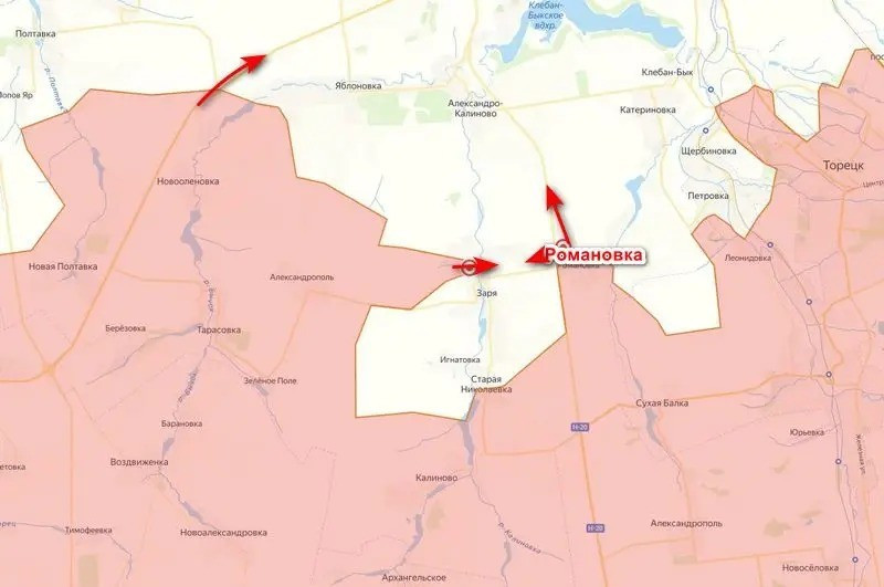 Hiện quân Ukraine đang bị mắc kẹt ở làng Staraya Nikolaevka và Ignatovka, tình hình của họ trong vòng vây thực sự nguy cấp, do quân Nga đang tấn công từ nhiều hướng cùng một lúc. Đặc biệt là khi quân Nga chiếm được Zorya, sẽ chấm dứt khả năng phòng thủ của quân Ukraine tại đây, vì vòng vây đã bị đóng nắp.