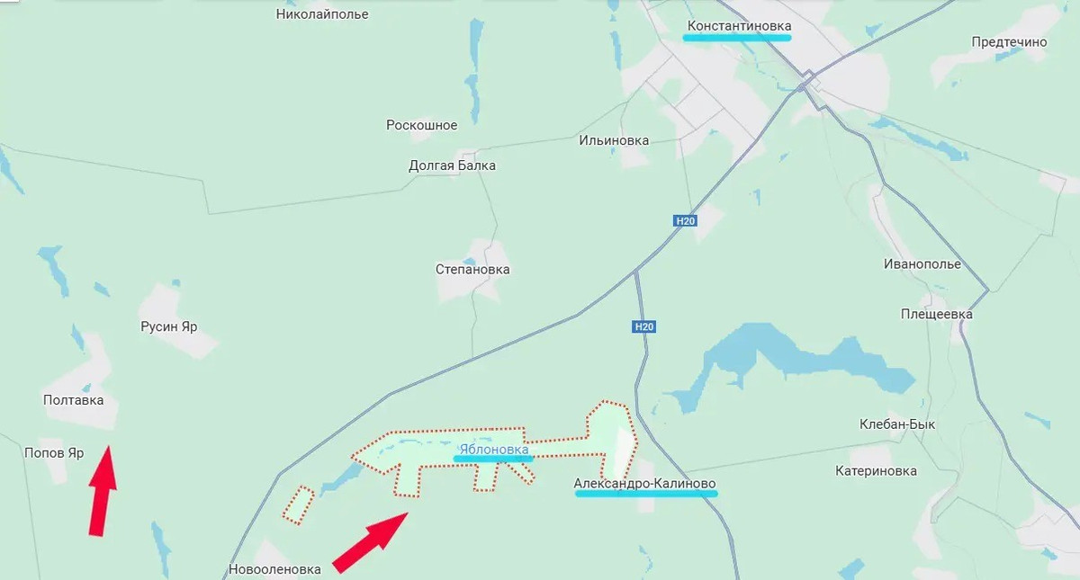 Kênh Military Summary đưa tin, có những thông tin từ hướng Konstantinovsky về một cuộc tiến công mới của quân Nga. Hiện các đơn vị xung kích của Cụm quân Trung tâm đã kiểm soát hoàn toàn làng Novoolenivka, nằm cạnh trục đường T0514 từ Kostiantynivka đi Pokrovsk. Đây là cứ điểm quan trọng của AFU ở hướng nam Kostiantynivka,