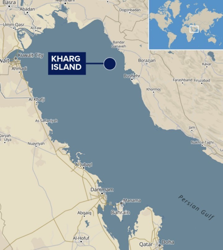 Hiện Tổng thống Trump ủng hộ ý tưởng chiếm đảo Kharg, nằm ở phía bắc Vịnh Ba Tư, cách bờ biển phía Nam Iran khoảng 25-55 km và cách cảng Bushehr 55 km về phía tây bắc. Đây là trung tâm xuất khẩu dầu mỏ huyết mạch, xử lý hơn 90% lượng dầu thô xuất khẩu của Iran. Ông Trump tin rằng, việc chiếm được hòn đảo này sẽ là một "đòn giáng kinh tế" vào Tehran và giúp eo biển Hormuz được “thông thoáng”.