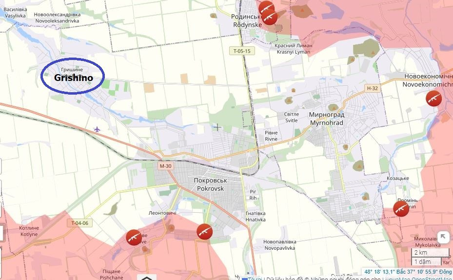 Như vậy, quá trình hình thành vòng vây của RFAF với Pokrovsk đang diễn ra rất tích cực, việc chiếm được Grishino, được gọi là "chìa khóa" của toàn bộ khu vực Pokrovsk-Mirnograd, sẽ hoàn tất việc đóng nắp “nồi hầm” như họ từng thực hiện với Avdiivka, Ugledar hay gần đây là Kurakhove.