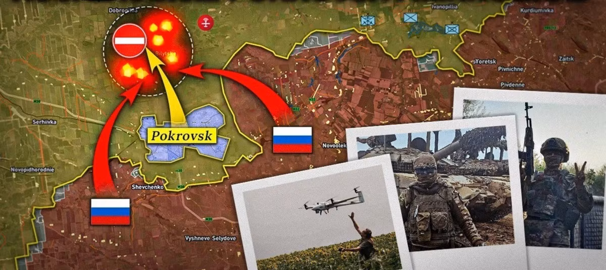 Nhà quan sát quân sự của tờ Kiev Ekonomichna Pravda, ông Bogdan Miroshnikov cho biết, RFAF đang đồng thời tiến về các tuyến đường chính đến Pavlograd và Dobropolye và đang đạt được tiến triển. Nếu quân Nga có thể cắt đứt được giao thông, thì những gì còn lại sẽ là những con đường nông thôn hẹp, vốn đã đầy rẫy những chiếc xe bị phá hủy.