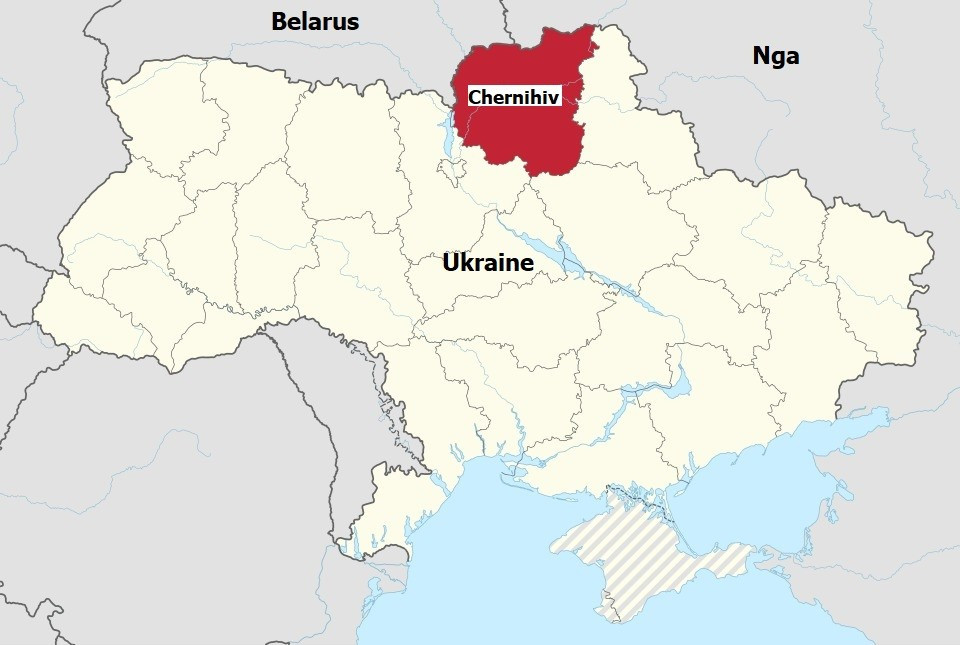 Tỉnh Chernihiv nằm ở phía đông bắc Ukraine, giáp với Nga và Belarus, và tiếp giáp với thủ đô Kiev. Nếu RFAF đạt được kết quả tốt ở đó, đây sẽ là một quân bài mặc cả có giá trị trong các cuộc đàm phán tương lai hoặc đe dọa Kiev. Hơn nữa, điều quan trọng nhất hiện nay là sức mạnh của Quân đội Ukraine (AFU) tại khu vực này còn yếu.