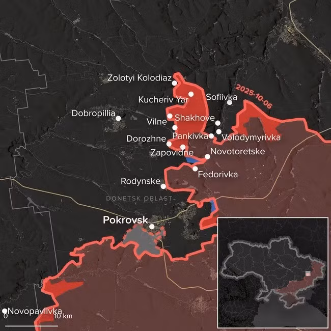 “RFAF đã giành lại thế chủ động, phá tan vòng vây của AFU; quân Nga tưởng như bị bao vây và có nguy cơ bị xóa sổ tại mũi thọc sâu Dobropolye, họ chẳng những lật ngược thế cờ mà còn tiếp tục mở rộng vùng kiểm soát, tiến thẳng đến Zolotoy Kolodez”; kênh RVvoenkor xác nhận.