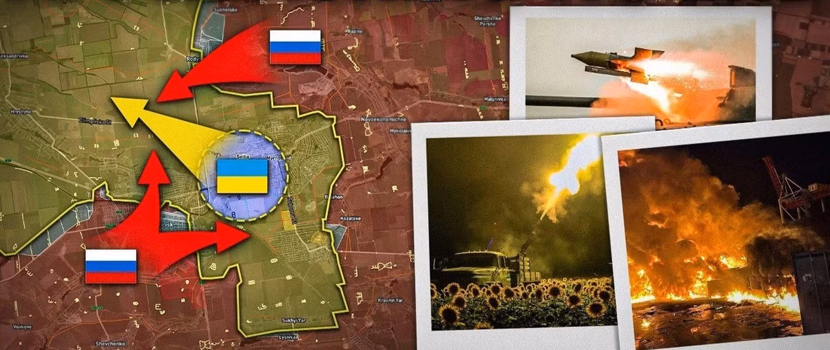 Giờ đây, mối đe dọa về một vòng vây đối với quân Ukraine tại Pokrovsk và Myrnohrad đang ngày càng trở nên rõ ràng. Theo kênh Military Summary đưa tin, Bộ Tổng tham mưu RFAF đã ra tối hậu thư cho lực lượng đồn trú Ukraine tại khu vực Pokrovsk: "Đầu hàng trước thứ Hai (ngày 27/10), hoặc đối mặt với sự hủy diệt hoàn toàn". (nguồn ảnh Military Review, Readovka, Rvvoenkory, Kyiv Post)