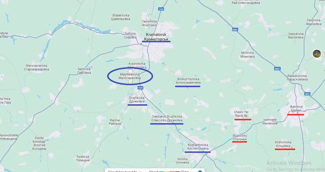 Theo giới phân tích, một vị trí quan trọng đối với RFAF mà họ cần phải kiểm soát là Malotaranovka, nơi có thể trở thành một đầu cầu quan trọng cho một cuộc tấn công tiếp theo vào thành phố Kramatorsk; một trong hai thành phố lớn cuối cùng mà Kiev còn kiểm soát ở tỉnh Donetsk.