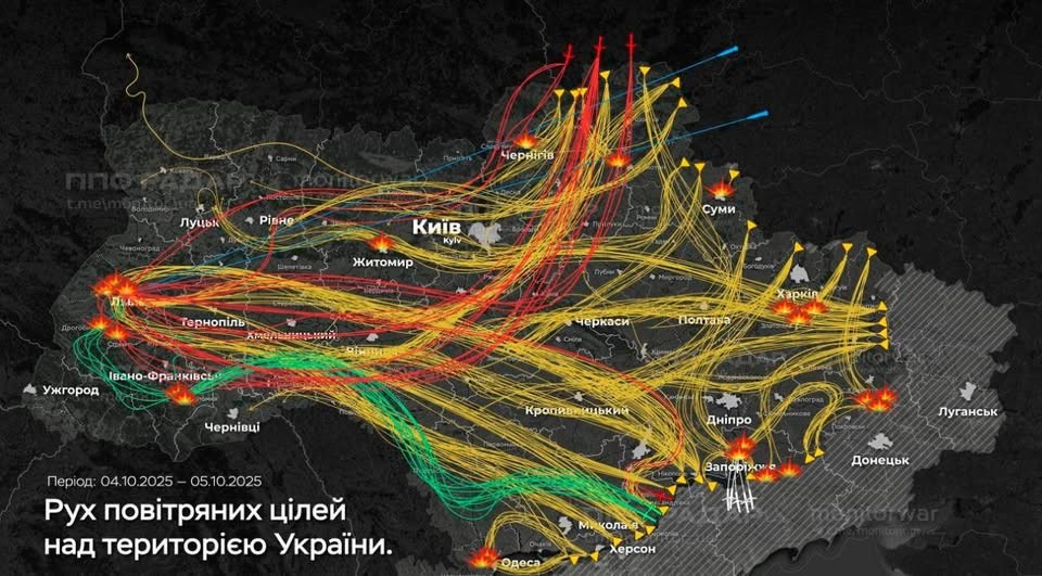 Vào lúc 23 giờ đêm ngày 27/9, bầu trời Kiev đột nhiên rung chuyển. Các máy bay chiến đấu MiG-31K của Nga mang theo tên lửa siêu thanh Kinzhal xé toạc bầu trời, máy bay ném bom chiến lược Tu-95MS thực hiện một cuộc không kích cách mục tiêu tới 1.800 km, và các khinh hạm của Hạm đội Biển Đen đồng loạt khai hỏa; một cuộc không kích phá kỷ lục kéo dài 12 giờ chính thức bắt đầu.