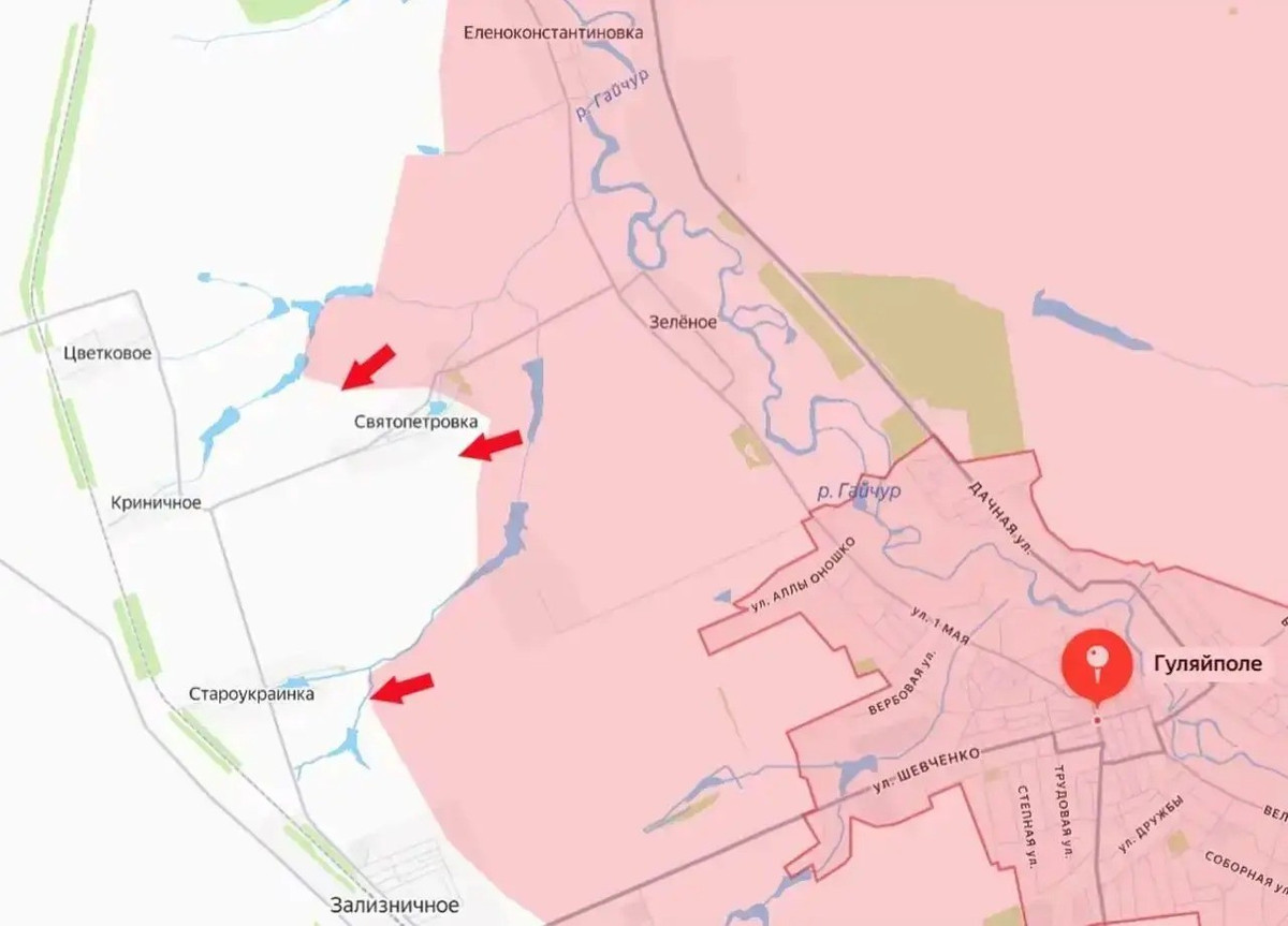 Việc RFAF giành quyền kiểm soát Petrovka, sẽ gây khó khăn cho công tác bảo đảm hậu cần cho quân Ukraine ở khu vực Zaliznychne và Verkhnyaya Tersa. Hơn nữa, việc tiến công về phía tây bắc Huliaipole sẽ củng cố thêm đáng kể đầu cầu của Cụm Vostok, đã được thiết lập ở bờ tây sông Gaichur.