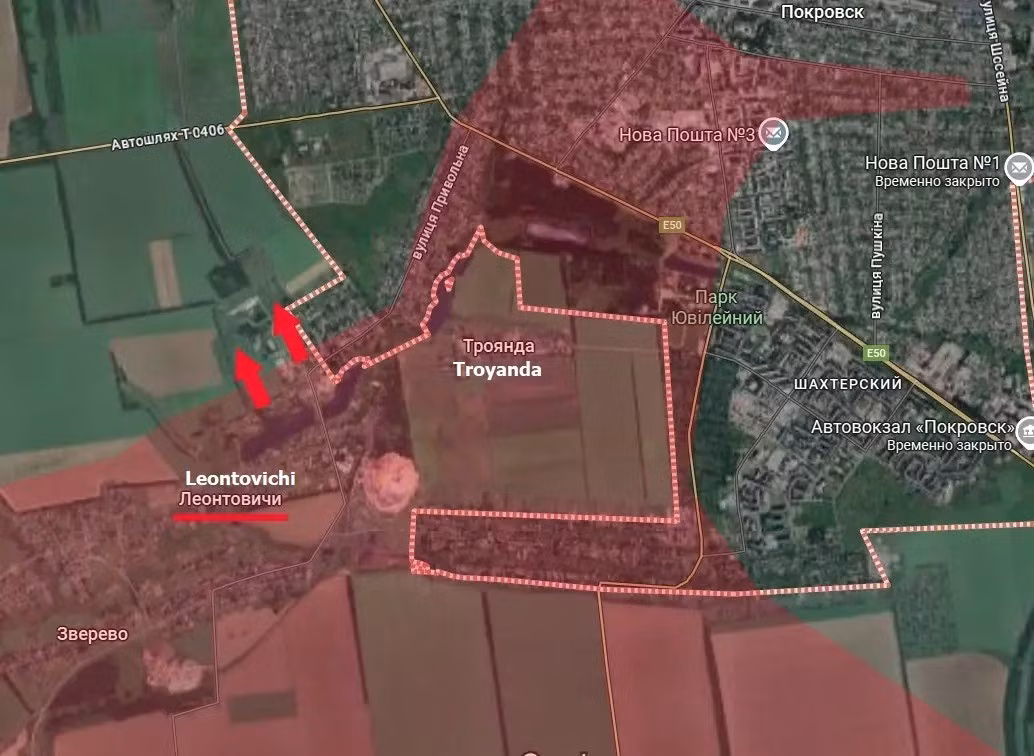 Một sai lầm của AFU, đó là để hỗ trợ cuộc phản công này, họ đã điều lực lượng chủ lực của Lữ đoàn xung kích đường không 25 và Lữ đoàn bộ binh cơ giới 155 tinh nhuệ, rút từ tuyến phòng thủ ở phía nam của thành phố Pokrovsk, để tăng viện về phía bắc, tạo ra một khoảng trống kéo dài 48 giờ, tại các tuyến phòng thủ phía nam.