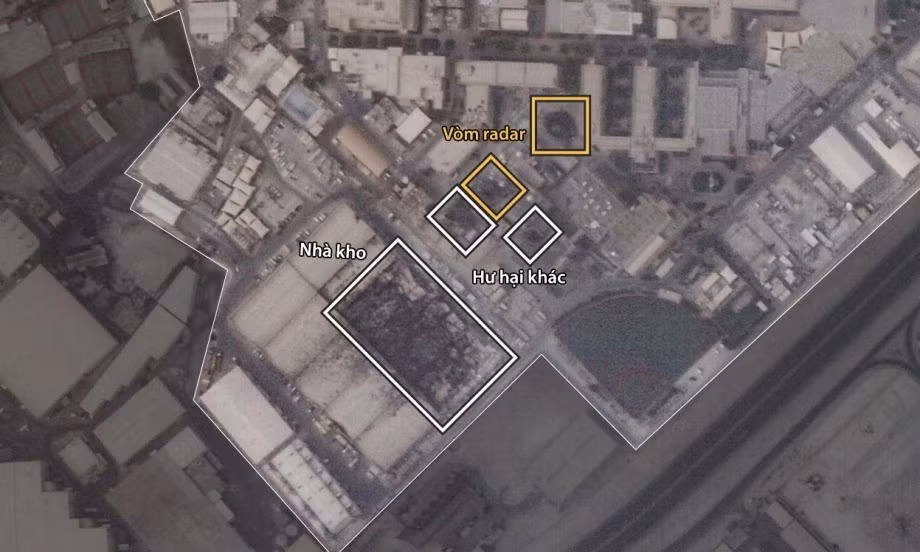 Vào tối ngày 12 và rạng sáng ngày 13/3, Iran đã phát động hai cuộc tấn công phối hợp vào căn cứ này, sử dụng kết hợp máy bay không người lái cảm tử, tên lửa hành trình và tên lửa đạn đạo để phá hủy các cơ sở radar và kiểm soát không lưu, trạm vệ tinh và các cơ sở cung cấp nhiên liệu.