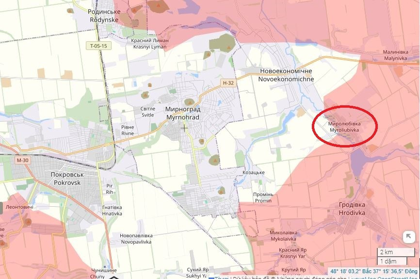 Một số nguồn tin cho rằng, RFAF đã chiếm lại được Mylolyubivka, trong khi những người khác lại cho rằng nó vẫn nằm trong tay quân đội Ukraine. Tình hình hiện tại rất hỗn loạn, chìm đắm trong “sương mù chiến tranh”.