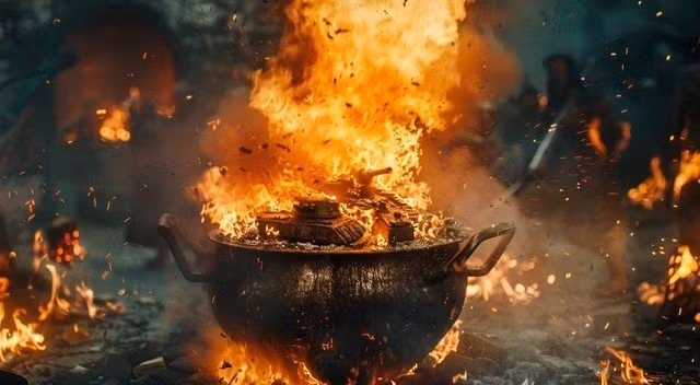 Cũng trong ngày 25/11, Không quân Nga cũng phát động chiến dịch tiêu diệt thứ hai, với các máy bay ném bom Su-34 sử dụng bom nhiệt áp cực mạnh, để tiêu diệt sở chỉ huy Lữ đoàn sơn cước Edelweiss số 10 của Quân đội Ukraine.