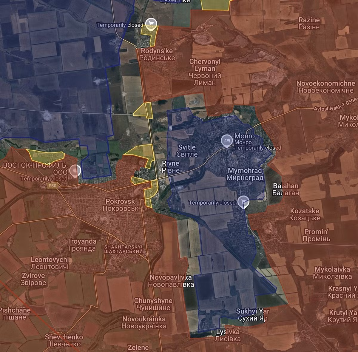 Trong 24 giờ qua, 64 tòa nhà đã bị quân Nga kiểm soát tại khu đô thị Pokrovsk, làng Gnativka và Rih. Hai binh lính thuộc Lữ đoàn Jaeger số 68 của AFU đã hạ vũ khí và đầu hàng. Mười ba cuộc tấn công của AFU từ khu vực Grishino, nhằm giải vây cho các đơn vị quân phòng thủ Ukraine đã bị đẩy lùi.