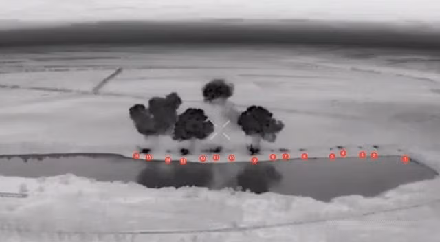 Trường hợp được ghi nhận cao nhất vào năm 2025 là một vị trí chiến hào tiền tuyến của Ukraine ở phía bắc Donetsk, đã bị trúng 16 quả bom FAB-500 liên tiếp trong vòng một phút. Đặc biệt là độ chính xác của những quả bom cánh lượn này của Nga tương đối cao, khi tấn công các mục tiêu có kích thước lớn.