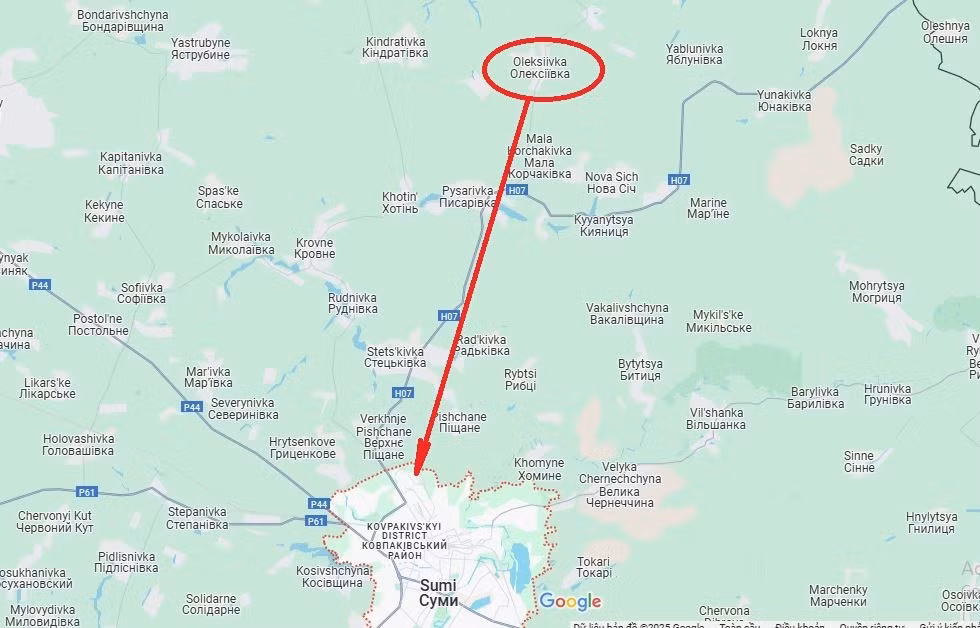 Tính đến tối ngày 31/5, khoảng cách từ các đơn vị tiền phương của Cụm quân phía Bắc, ở phía nam làng Oleksiivka, tới vùng ngoại ô phía bắc thành phố Sumy chỉ còn khoảng 18 km nữa. Đồng thời, AFU cũng đang tung lực lượng dự bị, quyết tâm giữ vững làng Yunakivka, trên hướng trục đường H07 (R200).