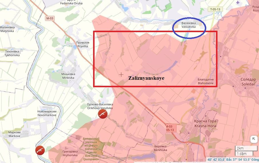  Kết quả là một số km vuông diện tích khu vực, kéo dài tới ven làng Vasyukivka, đã nằm dưới sự kiểm soát của quân Nga ở khu vực mặt trận này. Các vị trí mà quân Nga vừa giành quyền kiểm soát, có giá trị chiến thuật cao, vì chúng nằm ở địa hình cao hơn, có thể khống chế khu vực.