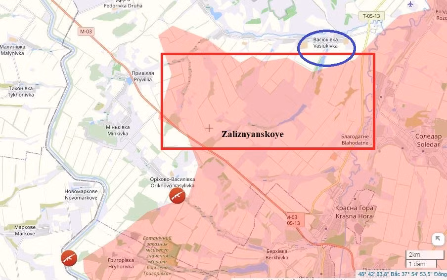  Kết quả là một số km vuông diện tích khu vực, kéo dài tới ven làng Vasyukivka, đã nằm dưới sự kiểm soát của quân Nga ở khu vực mặt trận này. Các vị trí mà quân Nga vừa giành quyền kiểm soát, có giá trị chiến thuật cao, vì chúng nằm ở địa hình cao hơn, có thể khống chế khu vực.