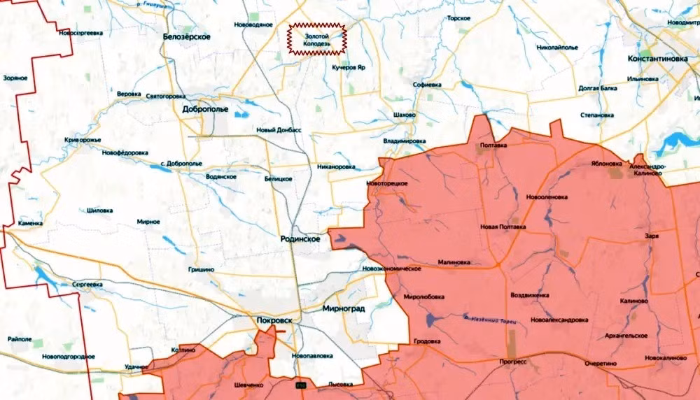 Các trang phân tích của Ukraine, đang lo ngại về sự thành công của quân đội Nga (RFAF) trên hướng bắc Pokrovsk. Trong vài ngày qua, RFAF đã tiến công mạnh về phía bắc thành phố Pokrovsk-Mirnograd, ở khu vực Nykanorivka – Mayak, hướng tới Kucheriv Yar.